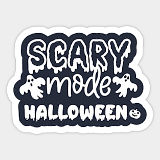 Scary mode vintage halloween costume Sticker